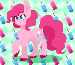 Size: 1500x1288 | Tagged: safe, artist:kofiipluffy, derpibooru import, pinkie pie, earth pony, pony, female, solo