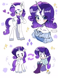 Size: 1536x2048 | Tagged: safe, artist:m09160, derpibooru import, rarity, human, equestria girls, g4, bare shoulders, belt, boots, clothes, dress, female, high heel boots, horn, horned humanization, humanized, shirt, shoes, simple background, skirt, white background