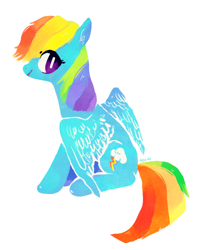 Size: 514x635 | Tagged: safe, artist:owomon, derpibooru import, pegasus, pony, simple background, smiling, solo, white background, wings