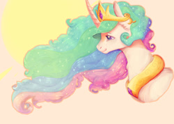 Size: 2160x1541 | Tagged: safe, artist:fealcity, derpibooru import, princess celestia, alicorn, pony, g4, solo