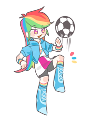 Size: 722x1026 | Tagged: safe, artist:iceyjun628, derpibooru import, part of a set, rainbow dash, human, g4, simple background, white background