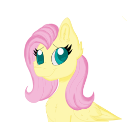 Size: 1962x1874 | Tagged: safe, artist:cinematic-fawn, derpibooru import, fluttershy, pony, g4, simple background, solo, white background