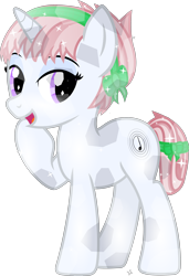 Size: 2116x3101 | Tagged: safe, artist:cranberry-tofu, derpibooru import, oc, oc:whisper call, crystal pony, pony, unicorn, crystallized, female, horn, mare, simple background, solo, transparent background, vector