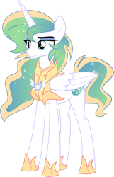 Size: 5215x8121 | Tagged: safe, artist:shootingstarsentry, derpibooru import, oc, oc:prince cosmos, alicorn, absurd resolution, armor, folded wings, long legs, male, simple background, solo, stallion, tall, transparent background, vector, wings