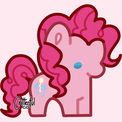 Size: 828x828 | Tagged: safe, artist:critterfulco, derpibooru import, pinkie pie, earth pony, pony, g4, chibi, female, solo