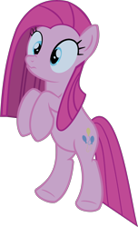 Size: 3178x5216 | Tagged: safe, artist:retroponybro, derpibooru import, pinkie pie, earth pony, base used, bipedal, cute, cuteamena, female, full body, mare, pinkamena diane pie, rearing, simple background, transparent background, vector