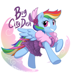 Size: 1611x1660 | Tagged: safe, artist:aim-mod, derpibooru import, rainbow dash, pegasus, pony, g4, clothes, dress, female, mare, rainbow dash always dresses in style, simple background, solo, white background