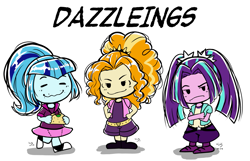 Size: 1557x1000 | Tagged: safe, artist:the-park, derpibooru import, adagio dazzle, aria blaze, sonata dusk, human, equestria girls, g4, female, food, misspelling, peanuts (comic), simple background, sonataco, style emulation, taco, the dazzlings, trio, white background