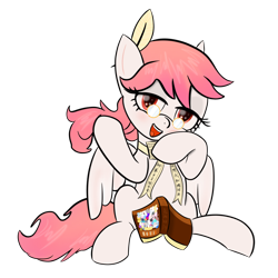 Size: 2048x2048 | Tagged: safe, artist:knife smile, derpibooru import, oc, oc only, oc:芳棠, pegasus, blushing, book, feather, female, fimtale, glasses, mare, simple background, solo, transparent background