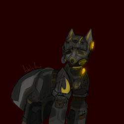 Size: 2275x2275 | Tagged: safe, artist:ashel_aras, derpibooru import, pony, armor, sketch, stalcraft