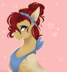 Size: 1280x1366 | Tagged: safe, artist:pixelberrry, derpibooru import, oc, earth pony, pony, bust, female, mare, portrait, solo