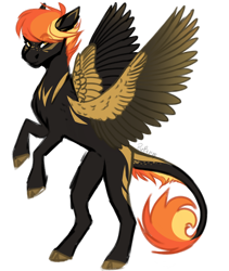 Size: 1280x1516 | Tagged: safe, artist:pixelberrry, derpibooru import, oc, oc only, oc:firecracker, pegasus, pony, female, mare, simple background, slender, solo, thin, transparent background