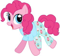 Size: 863x806 | Tagged: safe, artist:rydersimmer, derpibooru import, pinkie pie, earth pony, g4, clothes, female, pajamas, sleepover, solo