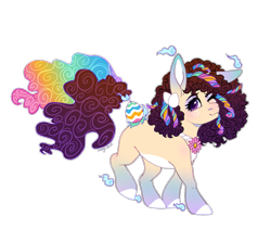 Size: 1349x1139 | Tagged: safe, artist:shady-bush, derpibooru import, oc, original species, pony, easter, easter egg, female, mare, scented pony, simple background, solo, transparent background