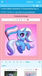 Size: 716x1308 | Tagged: safe, screencap, april fools, ponerpics, transgender pride flag