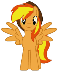 Size: 724x886 | Tagged: safe, artist:noi kincade, derpibooru import, oc, oc only, oc:firey ratchet, pegasus, fedora, hat, looking at you, male, simple background, solo, spread wings, transparent background, wings