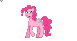 Size: 828x447 | Tagged: safe, artist:taylorliufilmsart, derpibooru import, pinkie pie, earth pony, g4, female, simple background, solo, transparent background