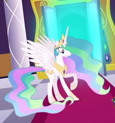 Size: 1012x1080 | Tagged: safe, derpibooru import, princess celestia, g4, the return of harmony, concave belly, slender, thin