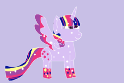 Size: 1848x1231 | Tagged: safe, artist:dianarp1990, derpibooru import, twilight sparkle, twilight sparkle (alicorn), alicorn, crystal pony, pony, g4, female, rainbow power, solo