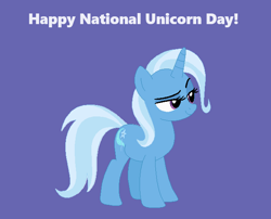 Size: 643x519 | Tagged: safe, artist:mistressphantom13, derpibooru import, trixie, pony, unicorn, g4, female, horn, national unicorn day, solo