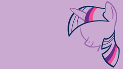 Size: 3200x1800 | Tagged: safe, artist:mrfugums, derpibooru import, twilight sparkle, unicorn, g4, absurd resolution, horn, purple background, simple background, solo, vector, wallpaper