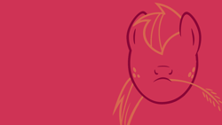 Size: 1920x1080 | Tagged: safe, artist:mrfugums, derpibooru import, big macintosh, earth pony, g4, red background, simple background, solo, vector, wallpaper