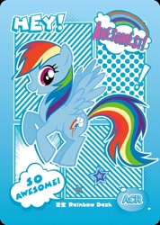 Size: 850x1191 | Tagged: safe, derpibooru import, rainbow dash, series:卡游友谊绘影, card, chinese, kayou, merchandise, official, solo, text