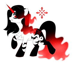 Size: 5150x4408 | Tagged: safe, artist:crazysketch101, derpibooru import, oc, oc only, oc:stardust, pony, unicorn, horn, red and black oc, simple background, solo, transparent background