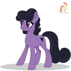 Size: 2091x2091 | Tagged: safe, artist:r4hucksake, derpibooru import, oc, oc:crème de cassis, earth pony, pony, female, mare, simple background, solo, transparent background