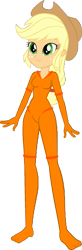 Size: 528x1602 | Tagged: safe, artist:invisibleink, artist:tylerajohnson352, derpibooru import, applejack, equestria girls, g4, cowboy hat, cyberspace, glowing body, hat, orange (color), simple background, transparent background