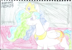 Size: 1412x981 | Tagged: safe, artist:cmara, derpibooru import, princess celestia, alicorn, g4, female, solo