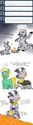 Size: 649x2466 | Tagged: safe, artist:halley-valentine, derpibooru import, zecora, oc, zebra, g4, ask, ask zecora, bard, fantasy class, food, orange, tumblr