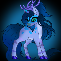 Size: 1024x1024 | Tagged: safe, artist:ella_starshade, derpibooru import, oc, oc:snowy flakes, deer, antlers, horn