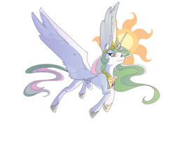 Size: 1280x1061 | Tagged: source needed, safe, artist:winekqknw, derpibooru import, princess celestia, alicorn, pony, g4, concave belly, cutie mark, female, mare, simple background, slender, solo, spread wings, thin, white background, wings