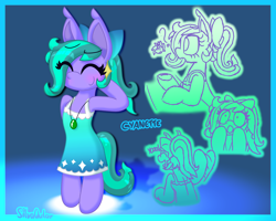Size: 5000x4000 | Tagged: safe, artist:silvaqular, derpibooru import, oc, oc:cyanette, earth pony, bipedal, blushing, bow, clothes, cute, date, dress, dressup, ear piercing, earring, earth pony oc, expressions, facial expressions, fancy, female, gasping, gradient, gradient dress, hair bow, happy, jewelry, leaning, leaning on table, necklace, night, piercing, ponytail, pretty, questioning, shading, shading practice, shy, sketch, sketch dump, solo, spotlight, standing, stars, swirls, table, waving