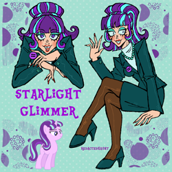 Size: 2000x2000 | Tagged: safe, artist:redactedhaunt, derpibooru import, starlight glimmer, human, humanized, solo