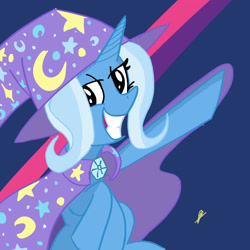 Size: 2048x2048 | Tagged: safe, artist:blight-light01, derpibooru import, trixie, cape, clothes, hat, trixie's cape, trixie's hat