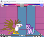 Size: 642x532 | Tagged: artist needed, safe, derpibooru import, gilda, rainbow dash, starlight glimmer, anthro, fighting is magic, g4, fan game, fighting is magic - roots