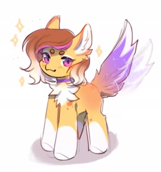 Size: 1919x2048 | Tagged: safe, artist:tyutya, derpibooru import, oc, oc only, earth pony, pony, chest fluff, choker, ear fluff, ears, solo