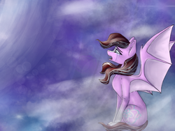 Size: 1024x768 | Tagged: safe, artist:strawberry-heartrose, derpibooru import, oc, bat pony, pony, crying, female, mare, solo