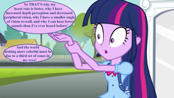 Size: 1920x1080 | Tagged: safe, derpibooru import, edit, edited screencap, editor:korora, screencap, twilight sparkle, human, equestria girls, g4, furry reminder, humanized, speech, speech bubble, talking