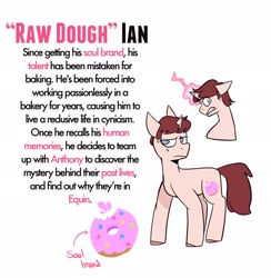 Size: 2002x2048 | Tagged: safe, artist:melodymelanchol, derpibooru import, pony, unicorn, comic:smosh in equin, april fools, horn, ian hecox, magic, male, ponified, reference sheet, simple background, smosh, solo, species swap, stallion, text, white background