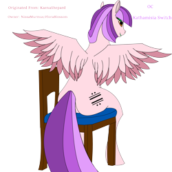 Size: 6000x6000 | Tagged: safe, derpibooru import, oc, pegasus, chair, solo