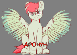 Size: 3500x2500 | Tagged: safe, artist:medkit, derpibooru import, oc, oc only, pegasus, pony, beard, blue eyes, colored hooves, colored sketch, colored wings, colored wingtips, cyrillic, disgruntled, exploitable meme, eyebrows down, facial hair, feathered wings, glasses, male, meme, old art, pegasus oc, russian, short mane, short tail, simple background, sitting, sketch, solo, spread wings, stallion, tail, two toned mane, two toned tail, two toned wings, wings