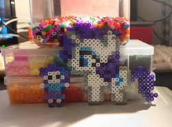 Size: 1460x1080 | Tagged: safe, artist:twilyset_, derpibooru import, human, unicorn, equestria girls, g4, female, horn, humanized, irl, mare, perler beads, photo