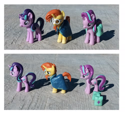 Size: 1800x1641 | Tagged: safe, artist:dingopatagonico, derpibooru import, starlight glimmer, sunburst, unicorn, horn, photo, toy