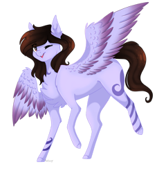 Size: 1024x1127 | Tagged: safe, artist:pixelberrry, derpibooru import, oc, pony, female, mare, one eye closed, simple background, solo, transparent background, wink