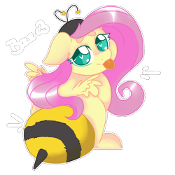 Size: 2000x2000 | Tagged: safe, artist:dankpegasista, derpibooru exclusive, derpibooru import, fluttershy, pegasus, pony, :p, animal costume, antennae, april fools, bee costume, bee sting, big eyes, chibi, clothes, colored lineart, costume, cute, ears, eyebrows, eyelashes, floppy ears, flowing mane, flutterbee, full body, hat, heart, heart eyes, highlights, krita, long mane, looking at you, looking back, looking back at you, looking over shoulder, onomatopoeia, outline, png, shading, shiny mane, shyabetes, simple background, small wings, smiling, soft shading, text, tongue, tongue out, transparent background, wingding eyes, wings