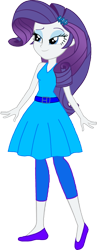 Size: 600x1554 | Tagged: safe, artist:invisibleink, artist:tylerajohnson352, derpibooru import, rarity, human, equestria girls, g4, belt, clothes, dress, flats, leggings, pants, shoes, simple background, skirt, solo, transparent background, waistband