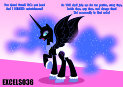 Size: 1058x749 | Tagged: safe, artist:excelso36, nightmare moon, g4, clothes, diaper, female, helmet, non-baby in diaper, poofy diaper, shoes, simple background, solo